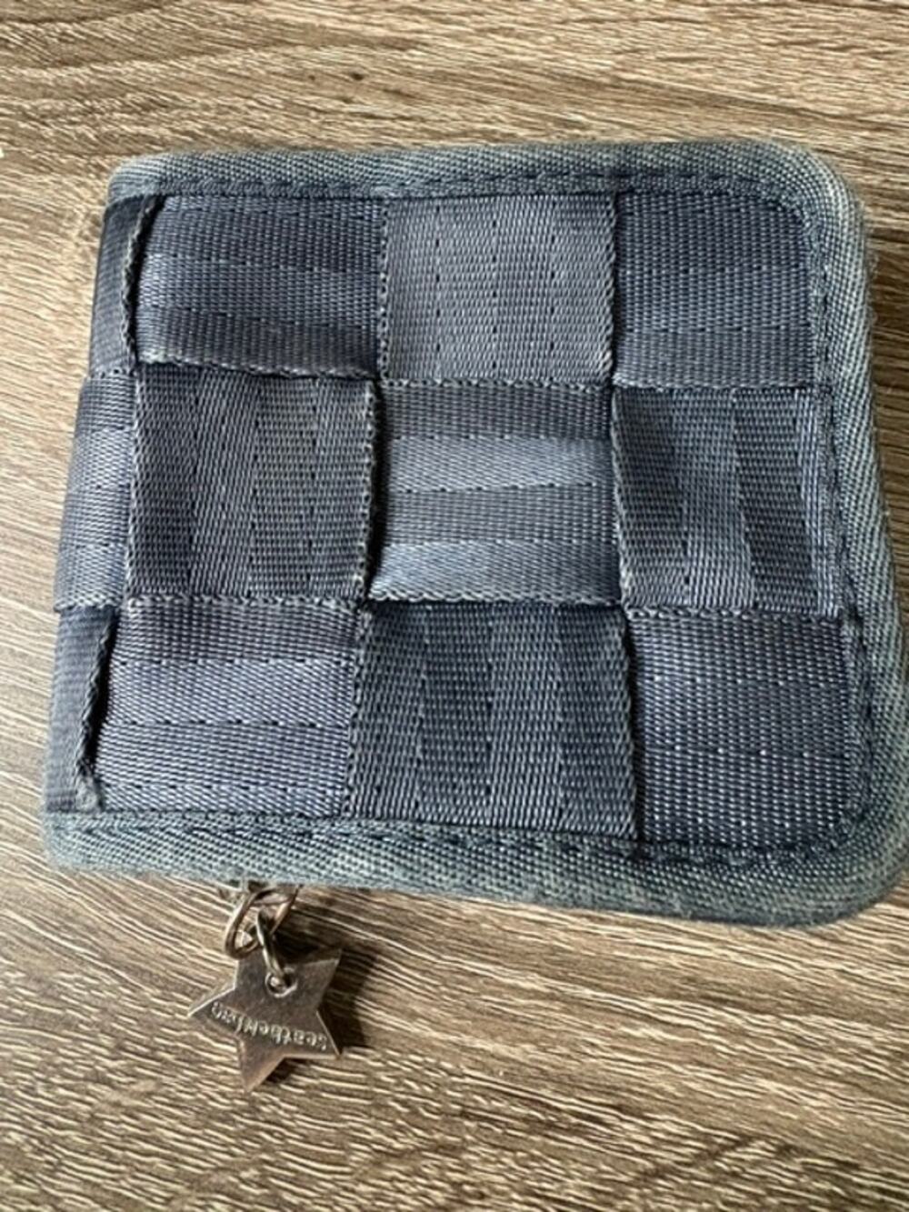 Harvey's Seatbelt Bag Navy Half Size Zip Wallet
